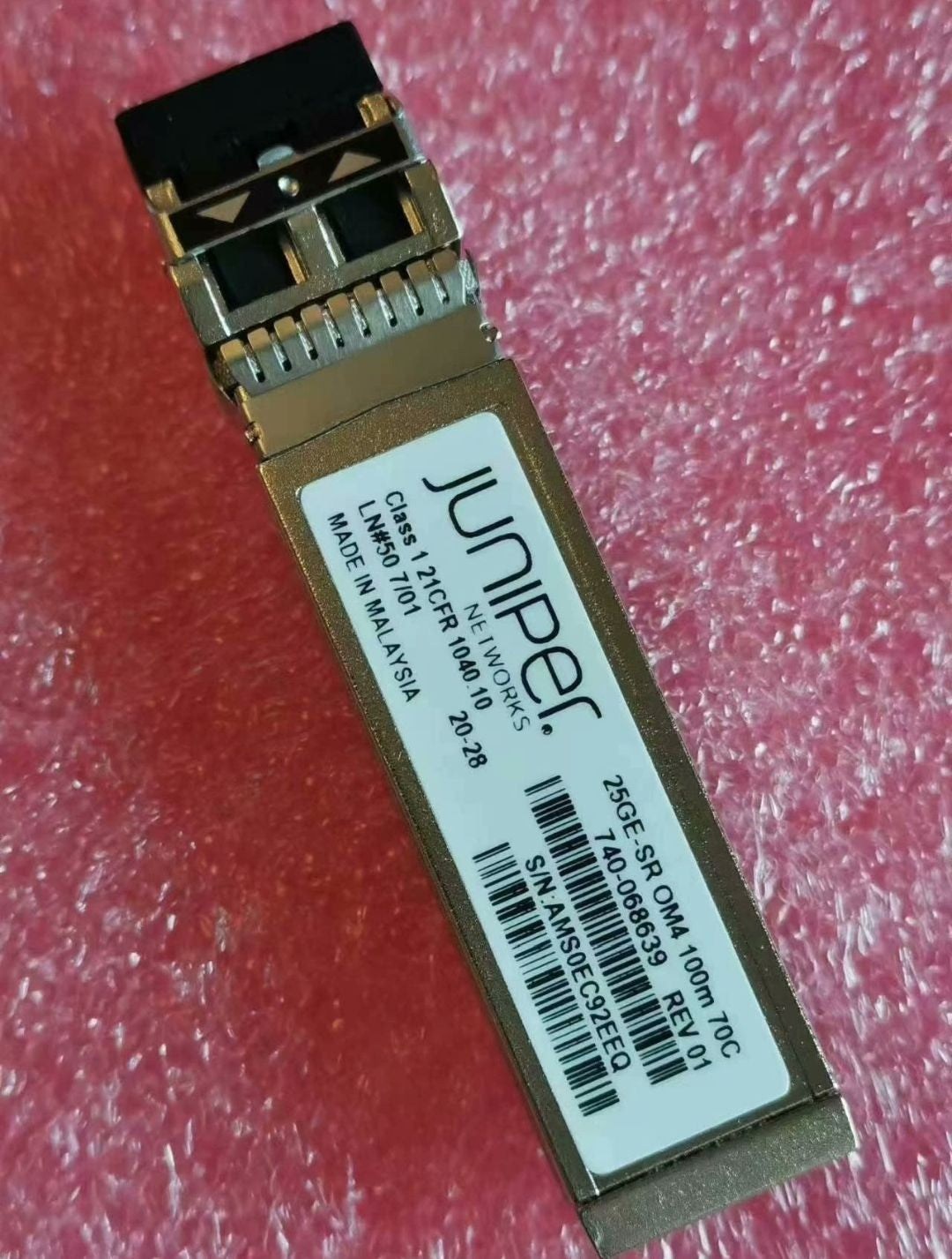1PCS Juniper JNP-SFP-25G-SR 25GBASE-SR SFP28-SR 740-068639 100m on MMF LC Duplex