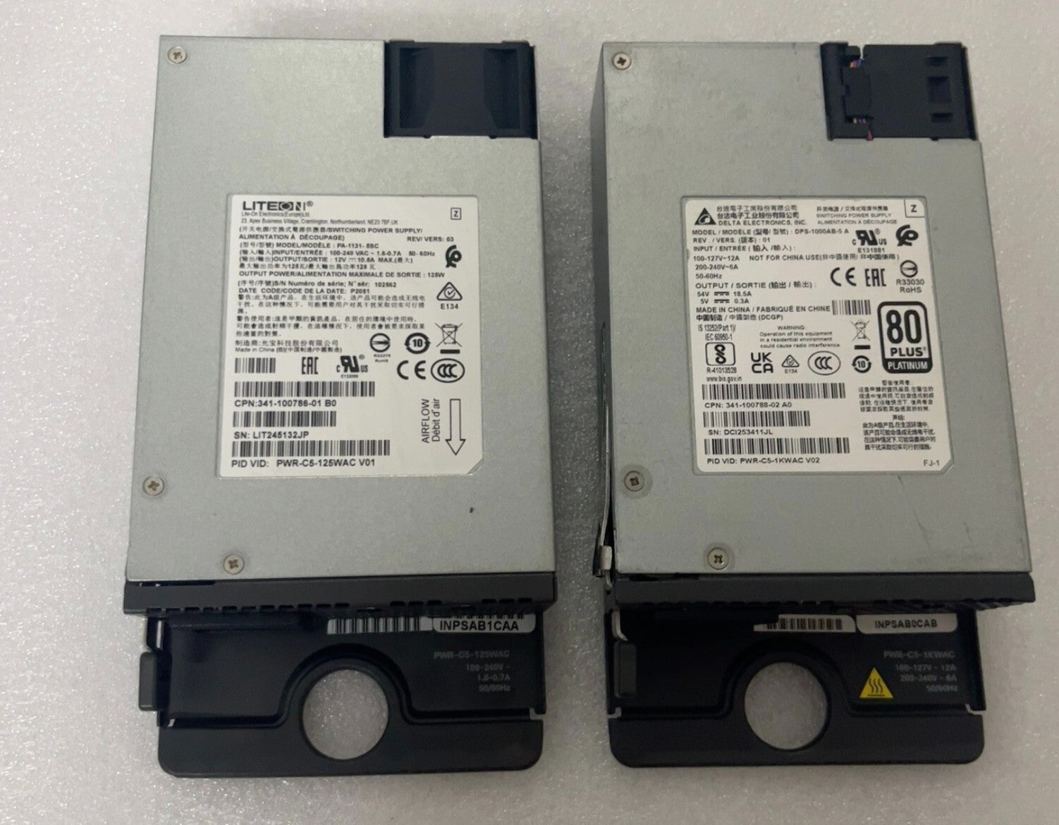 1PC gebraucht Cisco PWR-C5-125WAC Netzteil Original VIA Fedex P1