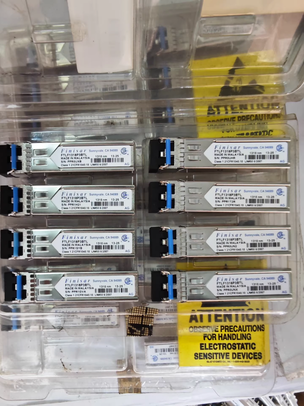2 STÜCK Finisar Industrielle Temperatur 1310nm 10KM SFP Transceiver FTLF1318P3BTL