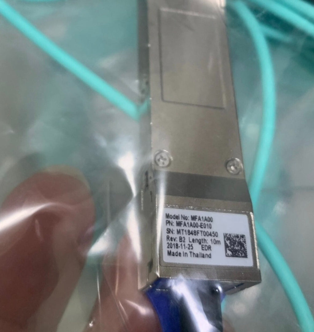 1PC Neues Mellanox MFA1A00-E010 QSFP28 10m AOC Glasfaserkabel VIA Fedex P1