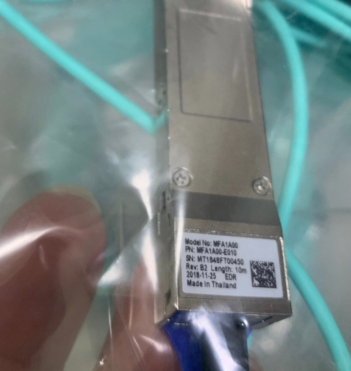 1PC New Mellanox MFA1A00-E010 QSFP28 10m AOC Fiber Optic Cable VIA Fedex P1