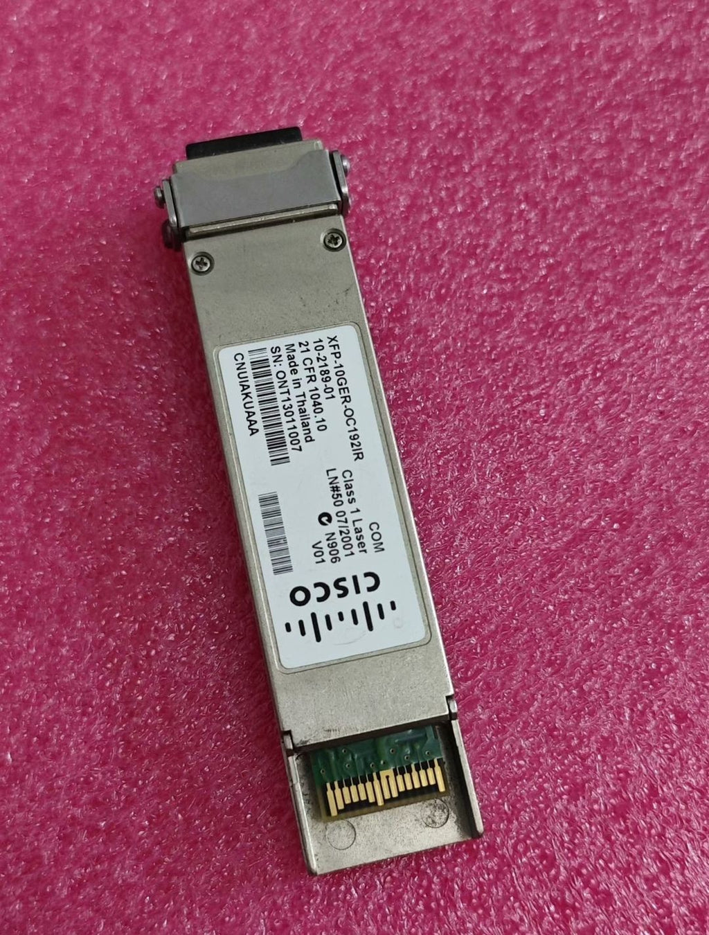 1PCS Cisco 10-2189-01 XFP-10GER-OC192IR CNUIAKUAAA Transceiver Module Tested