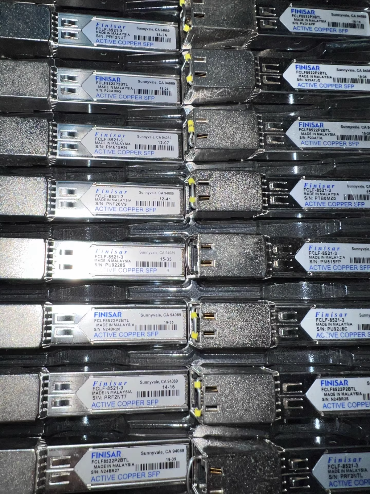 Finisar FCLF-8521-3 SFP Module SFP Copper RJ-45 Transceiver QTY 4