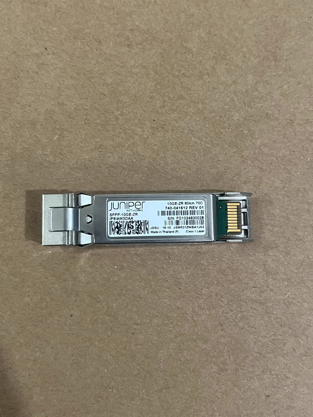 Juniper SFPP-10GE-ZR 10GE-ZR 740-041612 1550nm 80KM 10Base-ZR SFP Module Qty 1