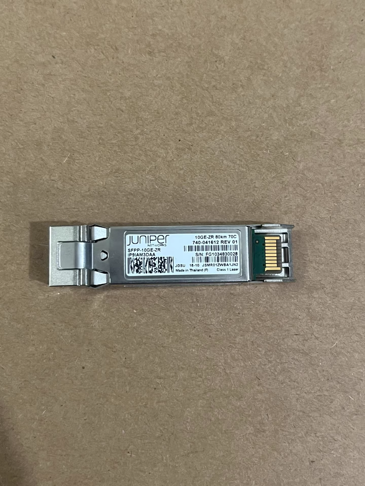 Juniper SFPP-10GE-ZR 10GE-ZR 740-041612 1550nm 80KM 10Base-ZR SFP Module Qty 1
