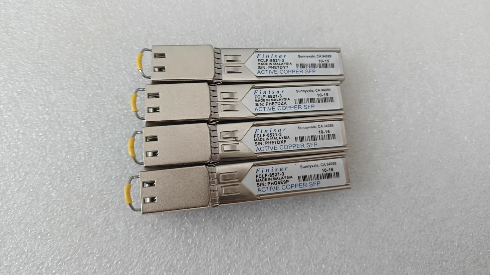 Finisar FCLF-8521-3 SFP Module SFP Copper RJ-45 Transceiver QTY 4
