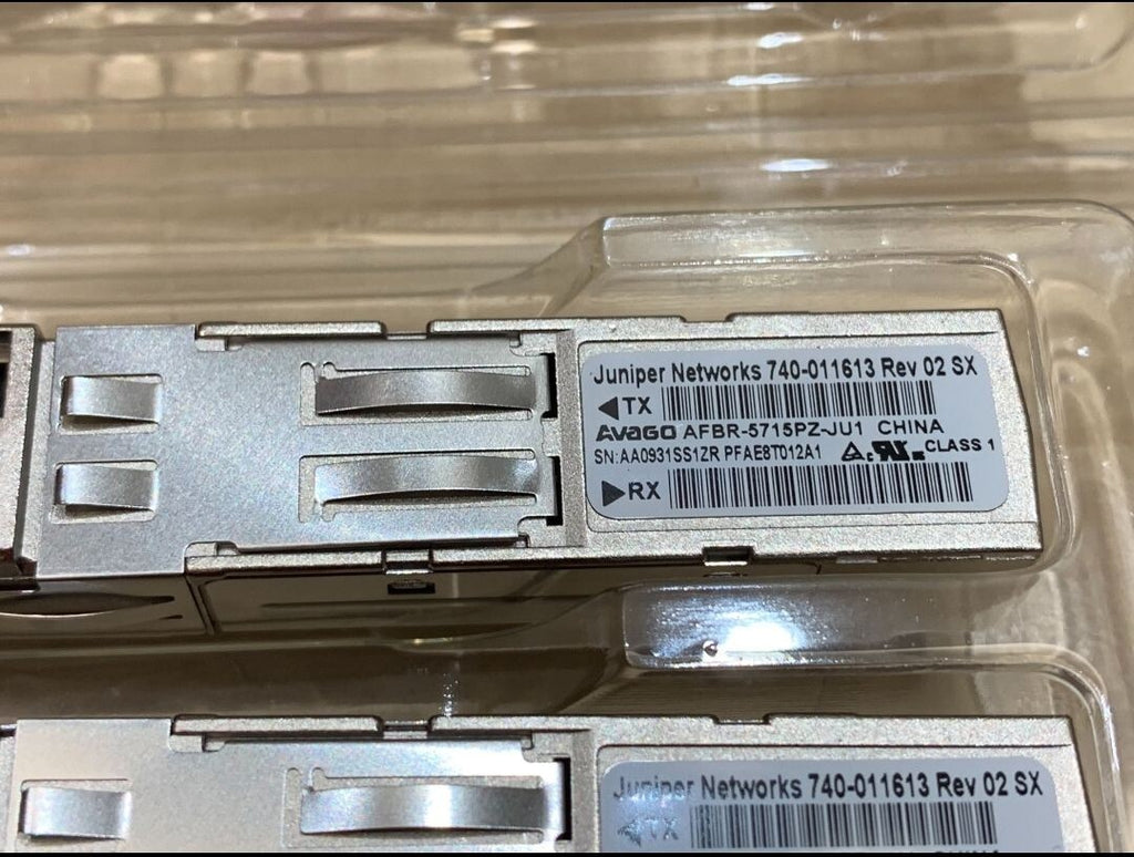 Lot of 10 Juniper EX-SFP-1GE-SX-ET 740-011613 1000BASE-SX 850nm 550m over MMF