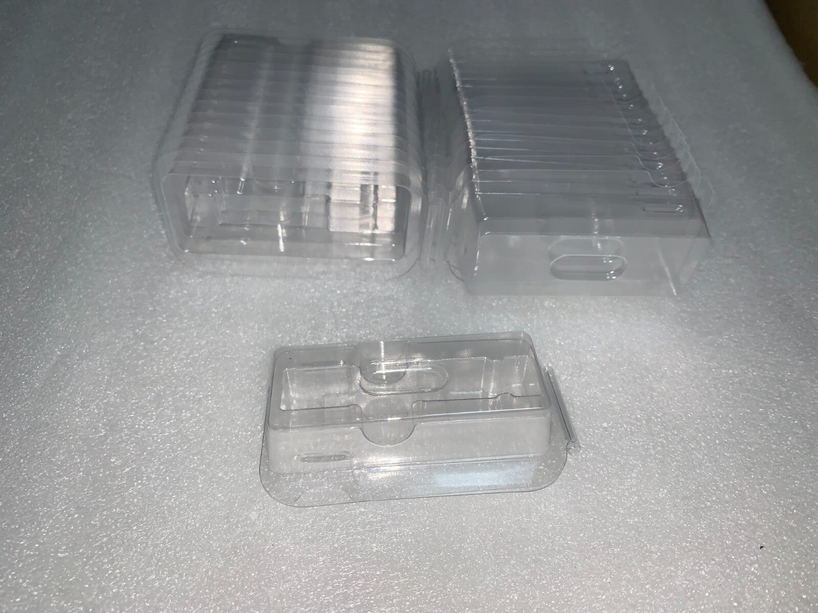 50pcs Single Universal SFP/SFP+ Transceiver Clamshell Blister Pack Storage Case