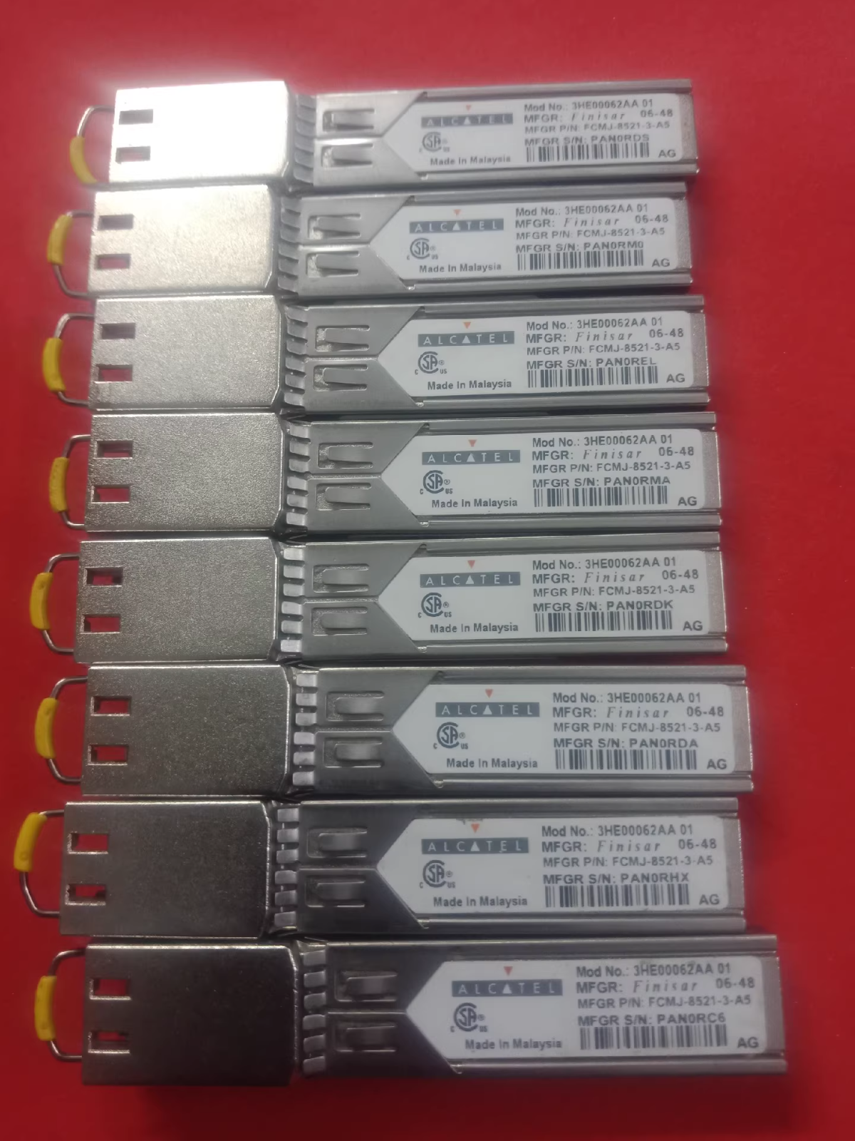 10pcs Alcatel-Lucent 3HE00062AA SFP-1G-T 1000BASE-T Copper RJ45 FCMJ-8521-3-A5
