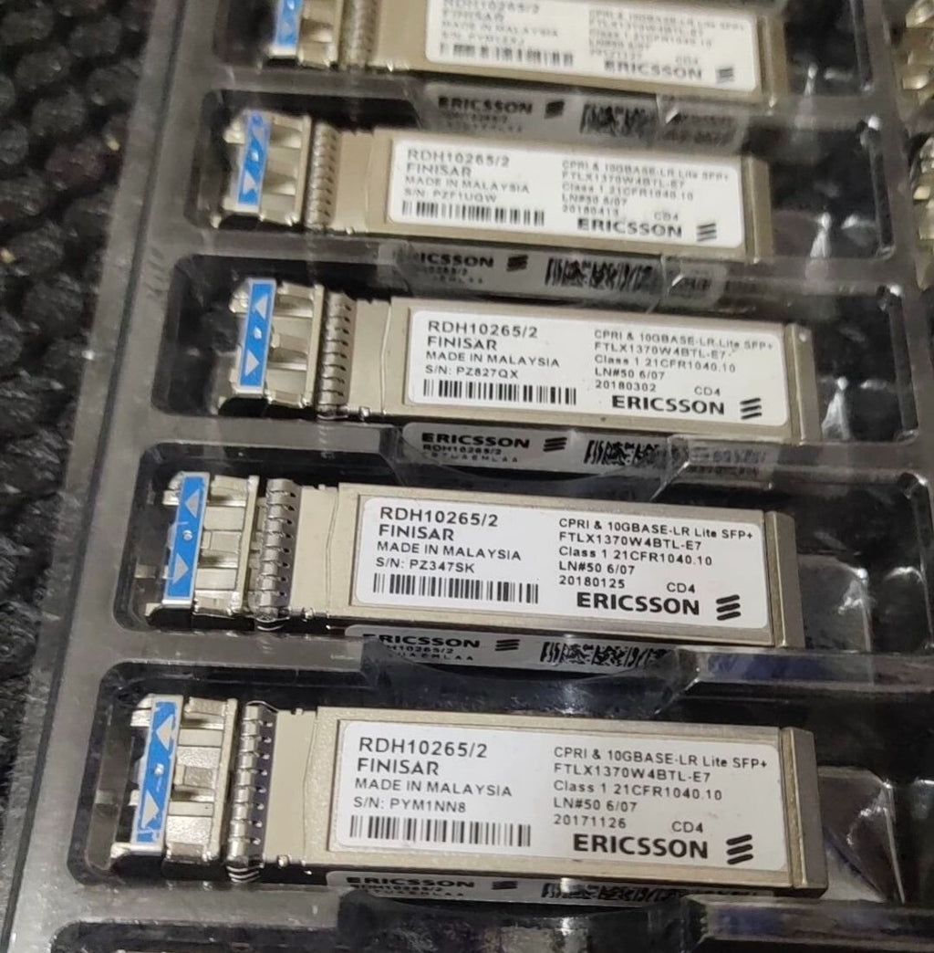 4pcs Ericsson/Finisar RDH10265/2 FTLX1370W4BTL-E7 10G Lite SFP+ Transceiver