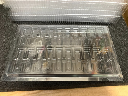 10pcs Clamshell For 20 Slots SFP/SFP+ Transceiver Blister Pack Storage Case
