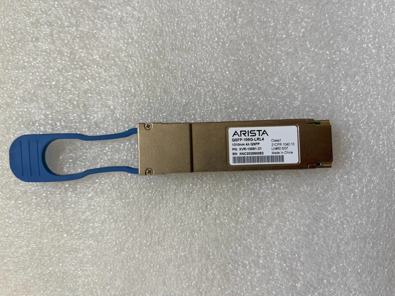 ARISTA QSFP-100G-LRL4 XVR-10081-21 100GB BASE-LRL4 SMF QSFP28 Transceiver 1PCS