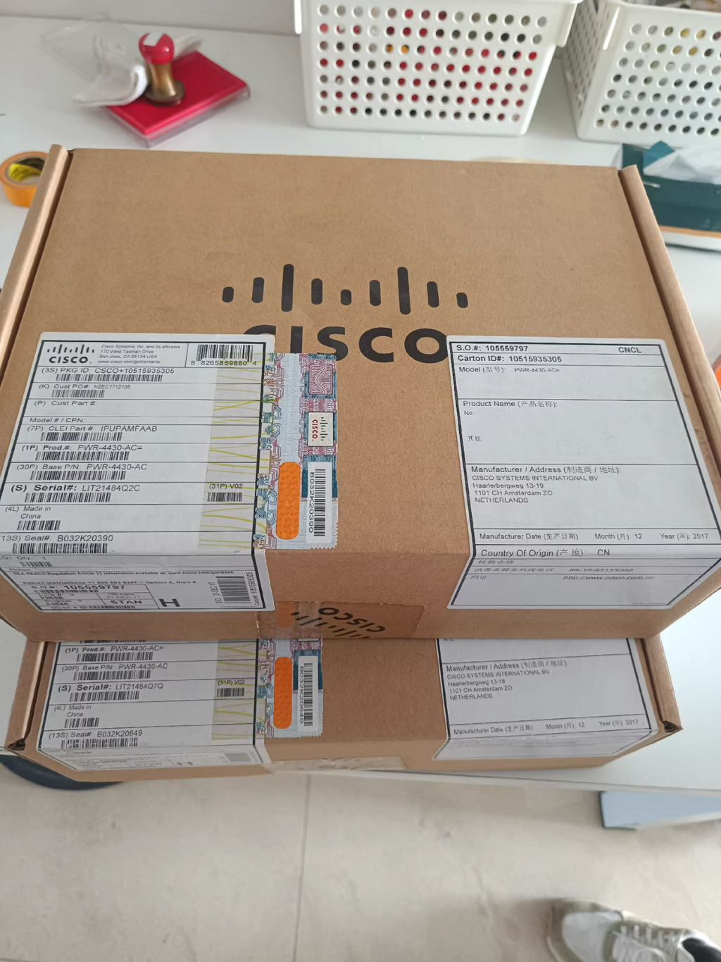 1 St. Original Cisco PWR-4430-AC AC Netzteil für ISR 4430 341-0653-01 Fedex