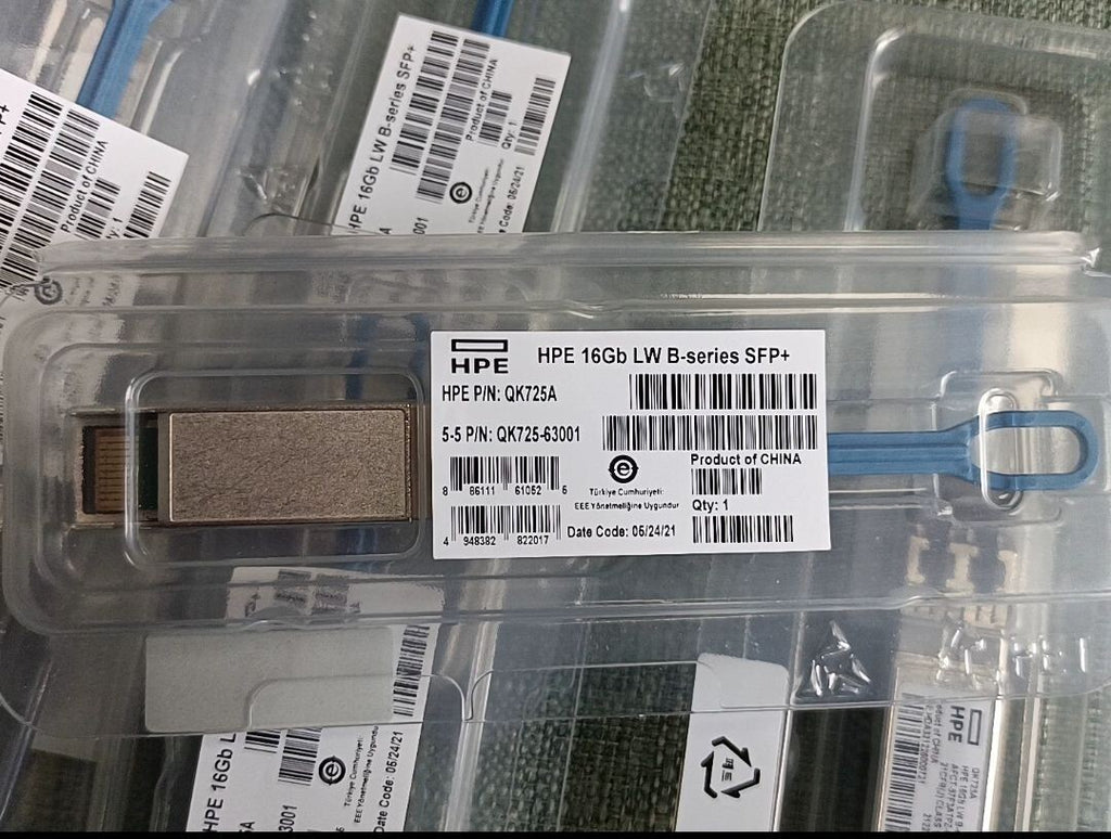 HPE QK725A FINISAR FTLF1429P3PNV-H2 16GB SFP+ LW B-SERIES 1310NM 10KM 849442-001
