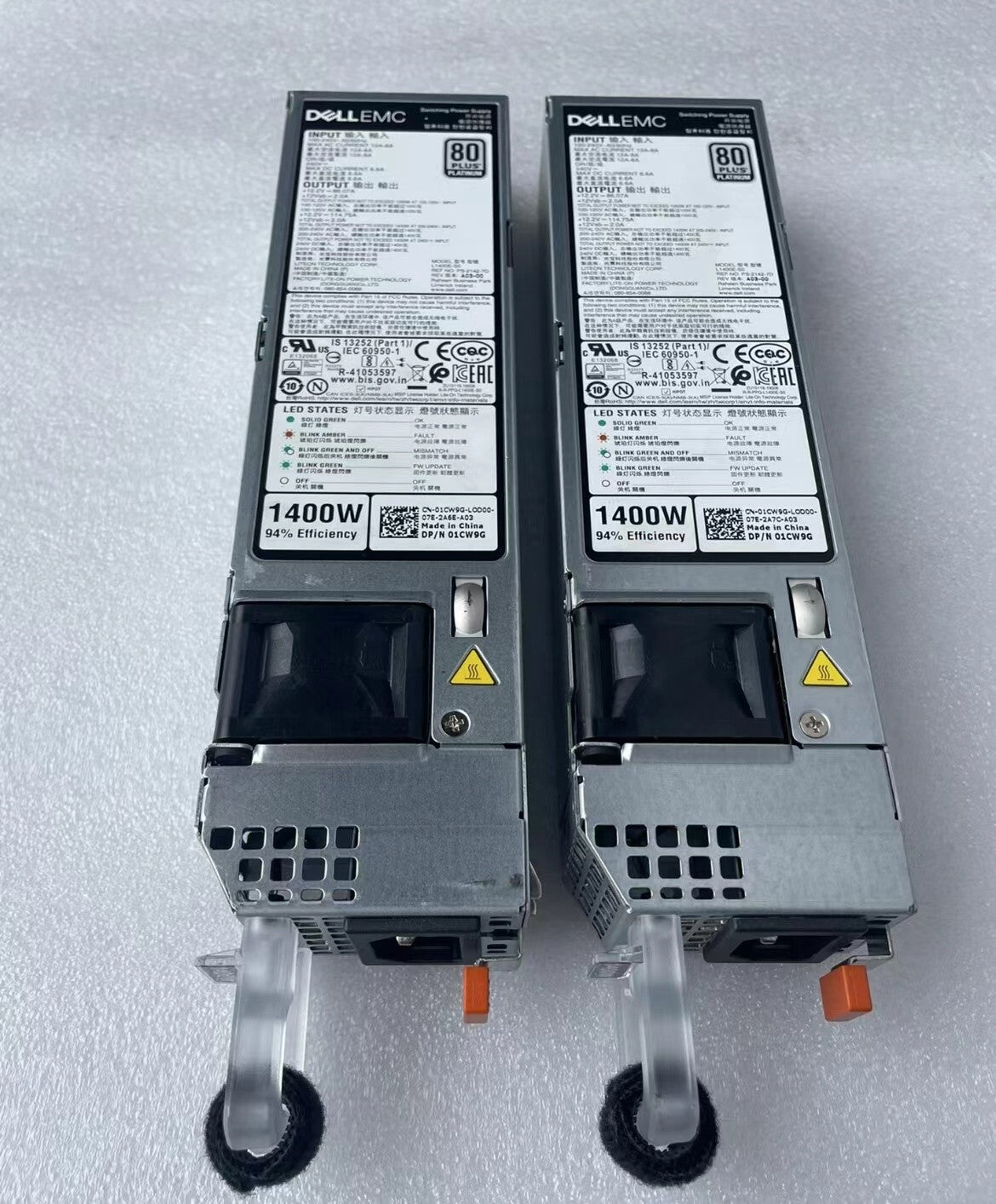 1x Dell L1400E-S0 1400W  Switching Power Supply PS-2142-7DK for R7525 R750 R650