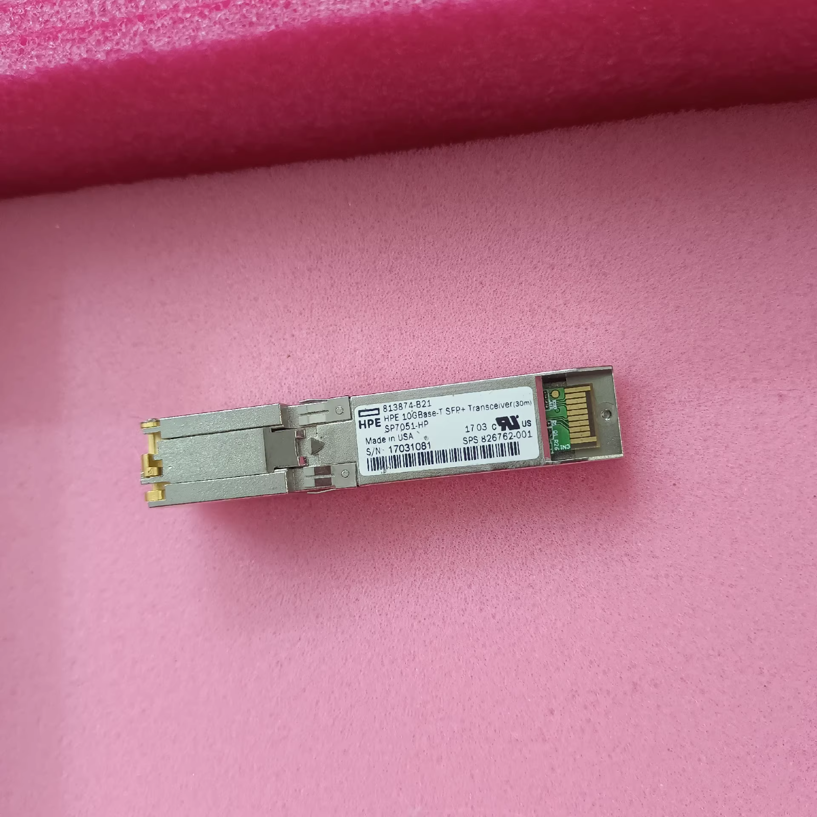 1pcs HP 813874-B21 HPE 10GBASE-T SFP+ RJ45 TRANSCEIVER Module 826762-001