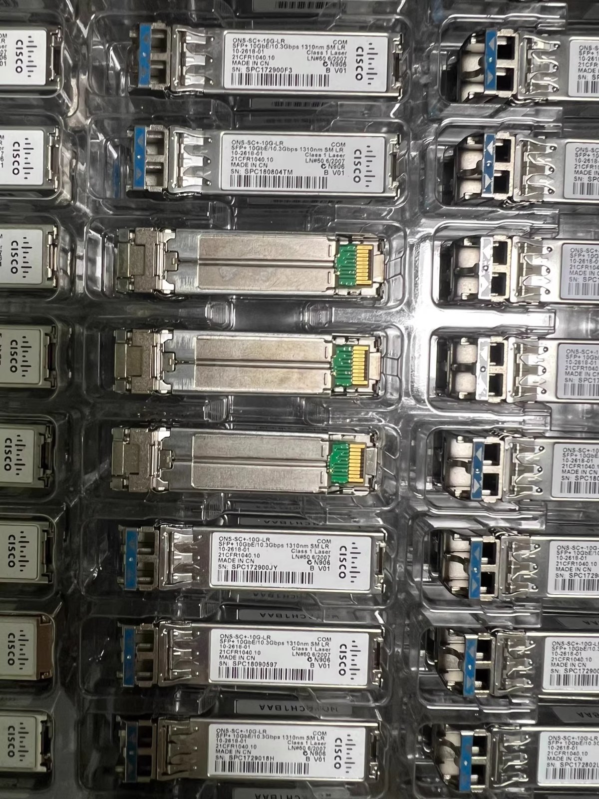 10 UNIDADES TRANSCEPTOR CISCO ONS-SC+-10G-LR SFP+ 10GE BASE-LR GENUINO 10-2618-01