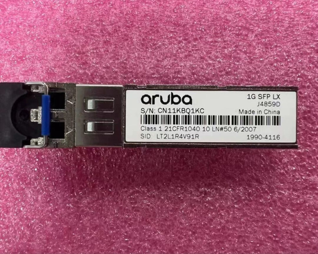 2pcs Genuine HP Aruba J4859D 1000BASE-LX 1G SFP Transceiver Module