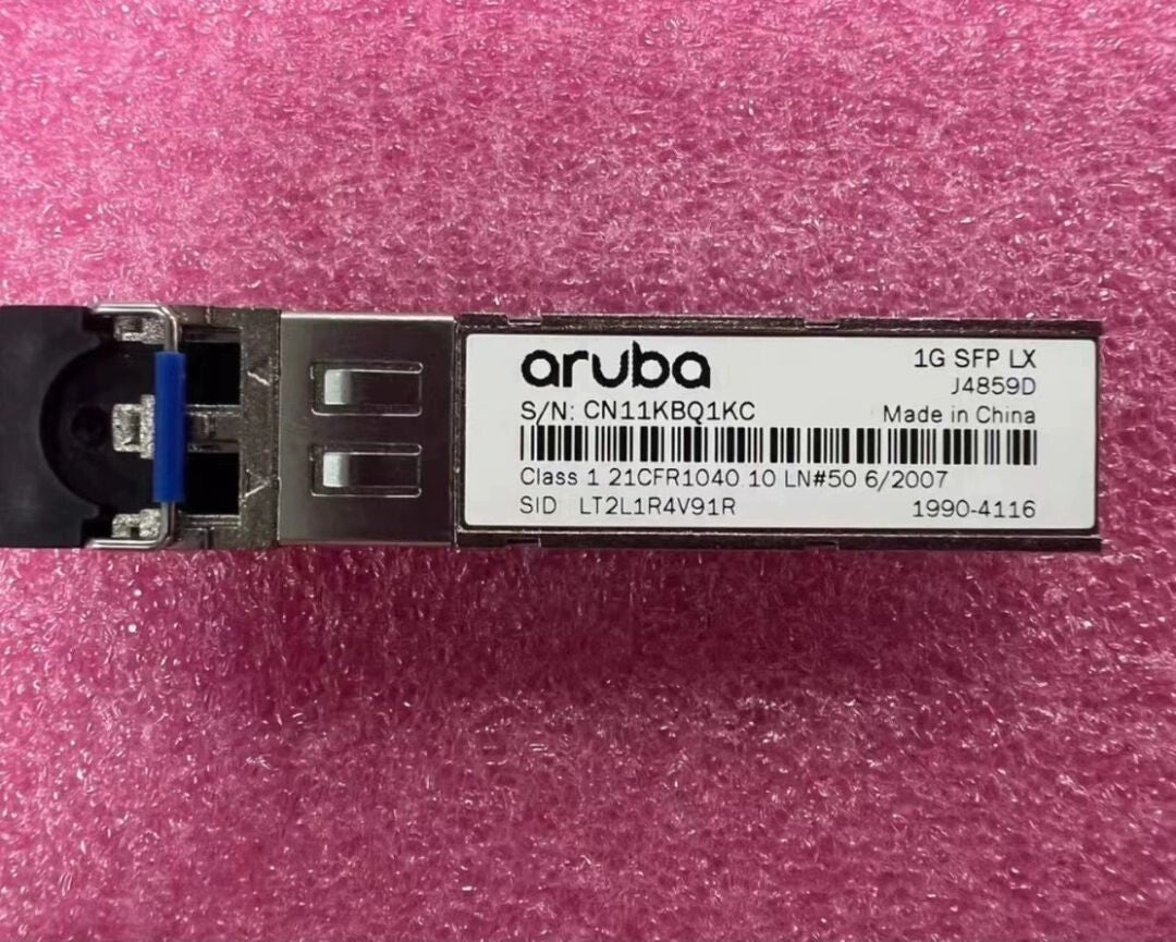 2pcs Genuine HP Aruba J4859D 1000BASE-LX 1G SFP Transceiver Module