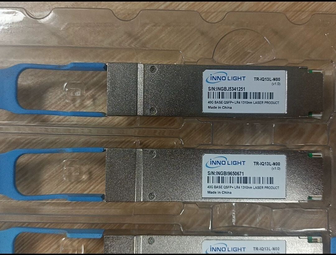 4 Stück InnoLite TR-IQ13L-N00 40G LR4 40Gb QSFP+ 10KM 1310nm Transceiver Modul