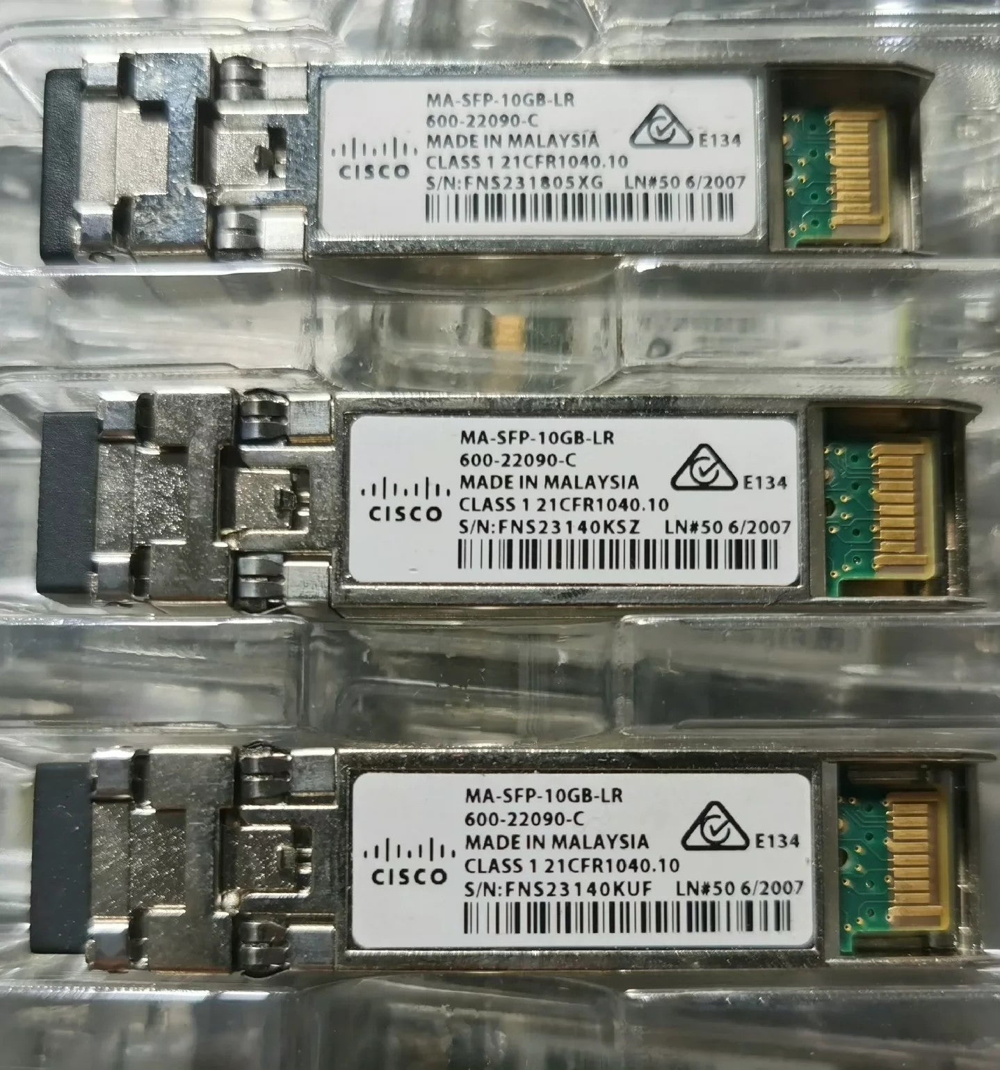 1PCS Cisco Meraki MA-SFP-10GB-LR 10GBASE-LR SFP+LR 1310nm 10km over LC SMF