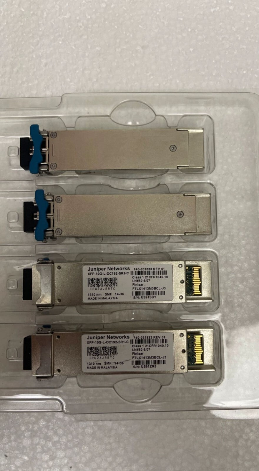 2 St. Juniper Finisar 740-031833 | FTLX1412M3BCL-J3 XFP-10G-L-OC192 Transceiver
