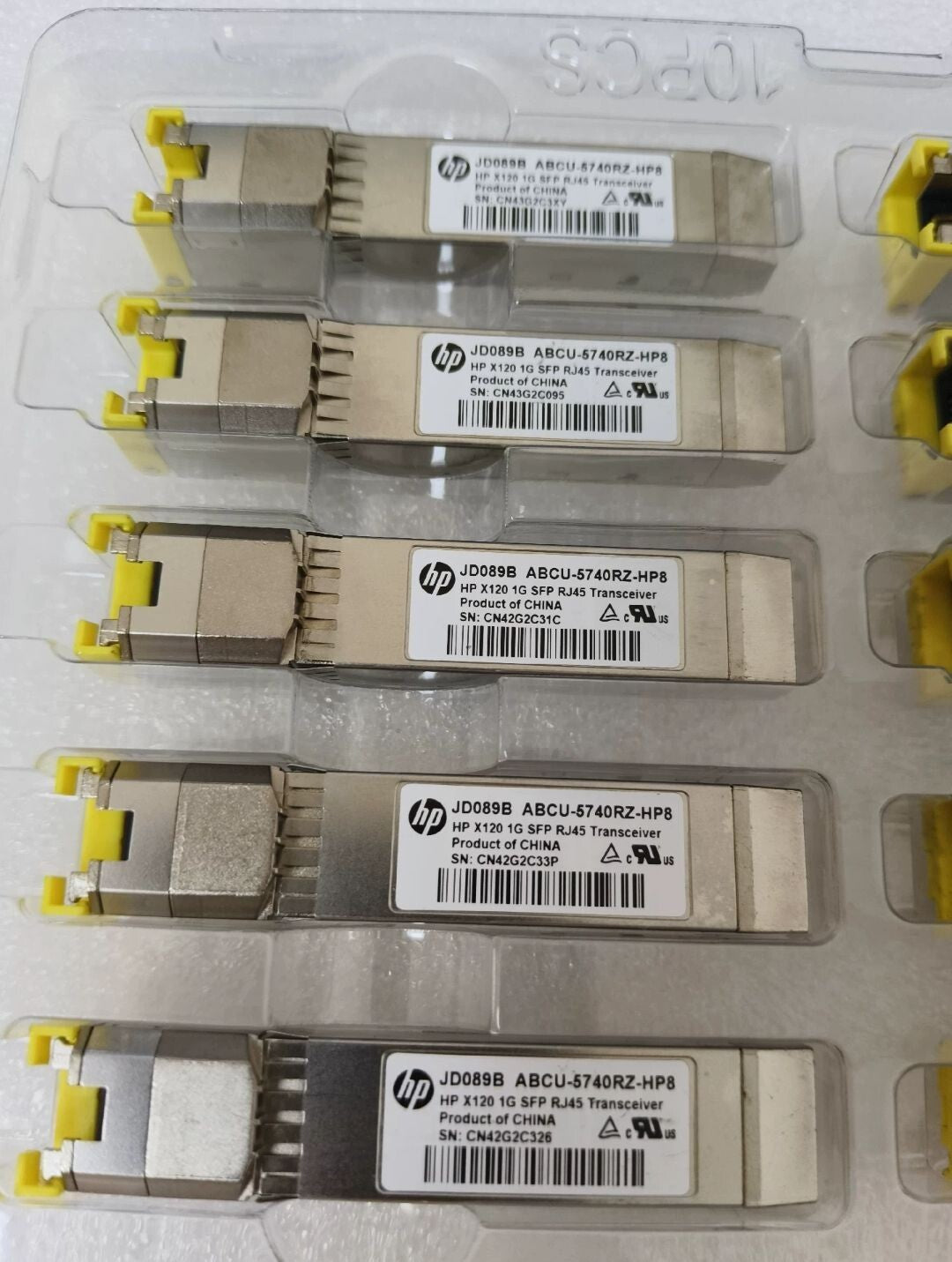 2 St. HP JD089B X120 1G SFP (RJ-45) 1000BASE-T Transceiver-Modul ABCU-5740RZ-HP8