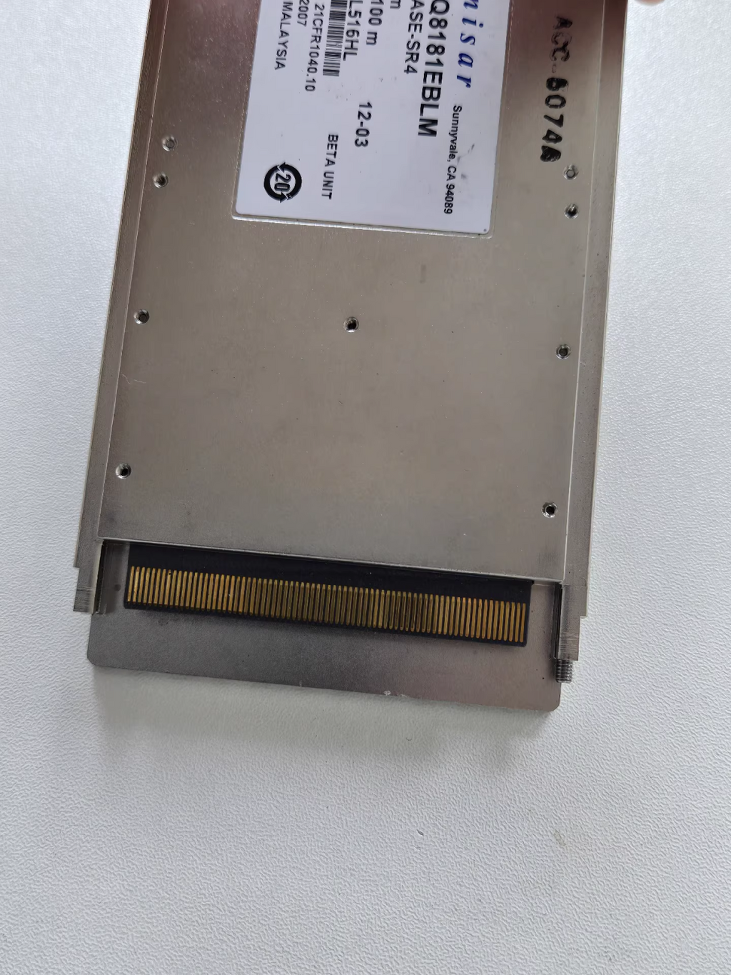 1PCS Finisar FTLQ8181EBLM 40BASE-SR4 850 nm 40-Gigabit CFP Transceiver Module