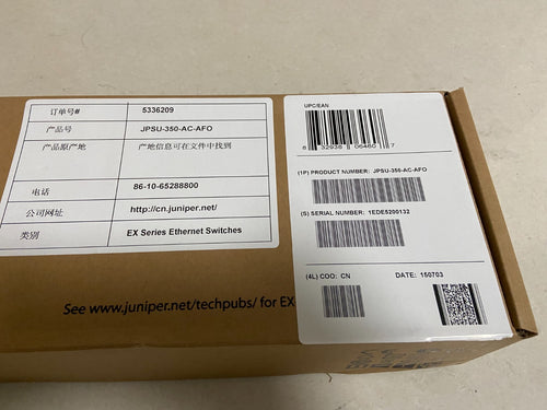 1 unidad Fuente de alimentación Juniper JPSU-350-AC-AFO, nueva en caja abierta, VÍA Fedex P1