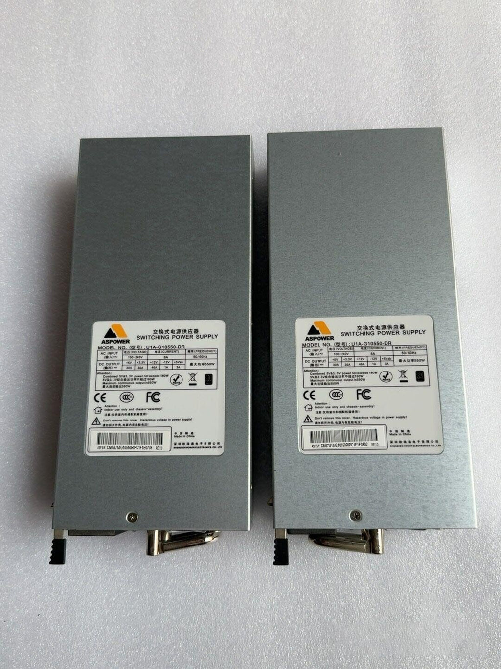 Cant. 1 Fuente de alimentación ASPOWER U1A-G10550-DR de 550W original probada