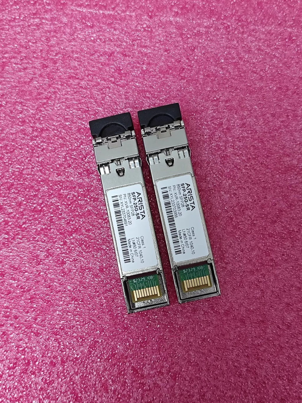 1 unidad Arista SFP-25G-SR 25GBASE-SR XVR-10083-20 SFP28 SR 850nm LC MMF Transceptor