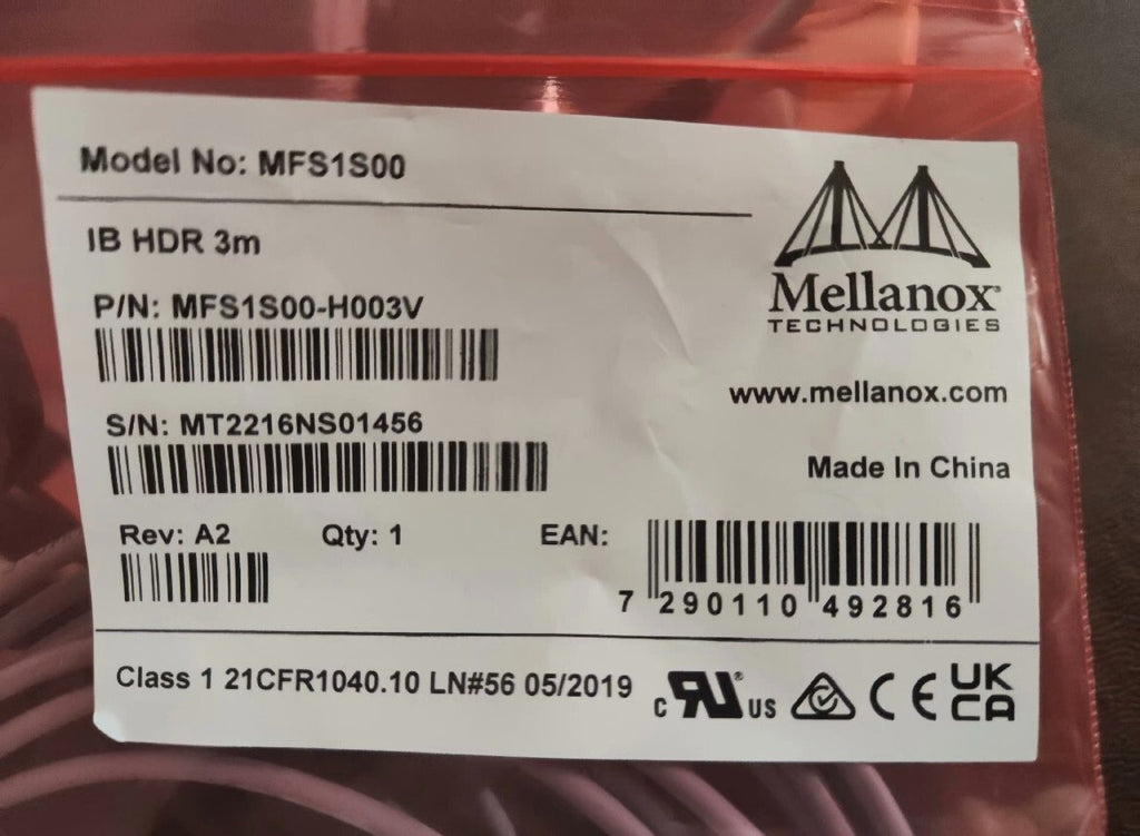 1PC Neues Mellanox MFS1S00-H003V 3m HDR Glasfaserkabel VIA Fedex P1 Kostenloser Versand