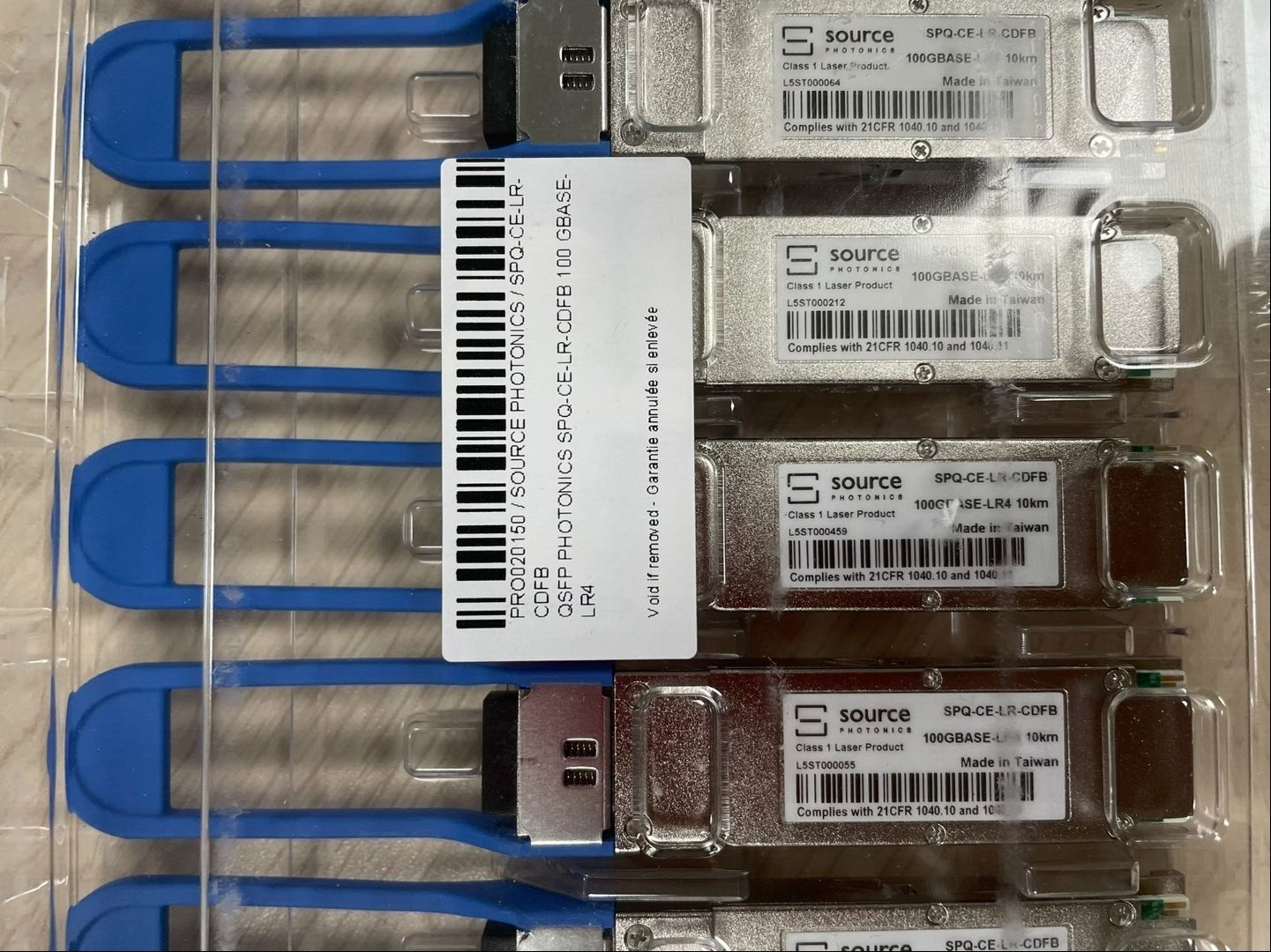 1pcs Source Photonics SPQ-CE-LR-CDFB 100GBASE-LR4 10km QSFP28 Transceiver Module