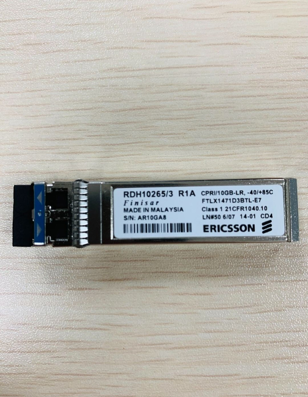 5 St. ERICSSON RDH10265/3 SFP+ 10G-LR 1310nm 10km SFP+ 10GBASE FTLX1471D3BTL-E7