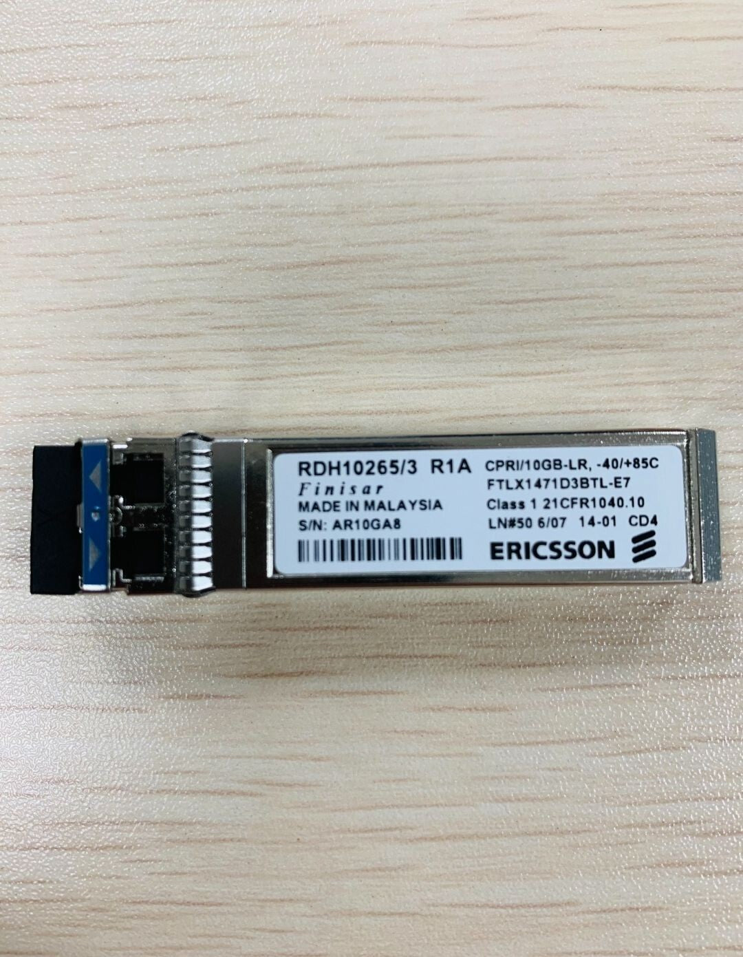 5pcs ERICSSON RDH10265/3 SFP+ 10G-LR 1310nm 10km SFP+ 10GBASE FTLX1471D3BTL-E7