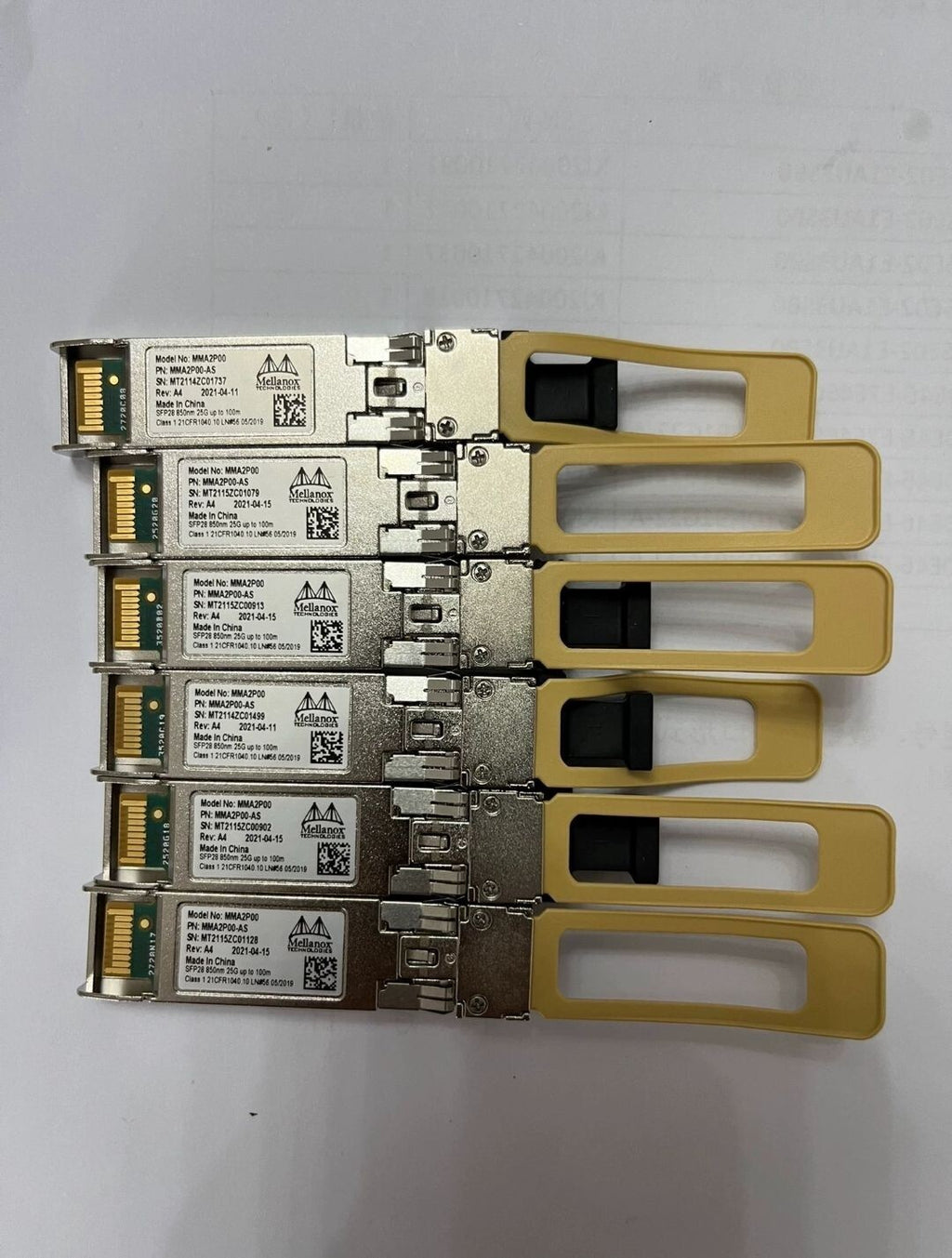 1pcs Genuine Mellanox SFP28 MMA2P00-AS Transceiver 25GbE For CX4121A Module