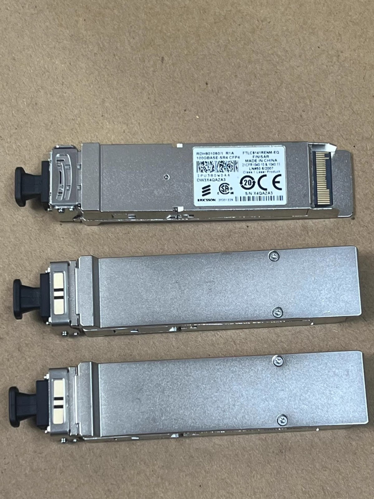 1PCS Ericsson RDH901060/1 CFP4 100GBASE-SR4 MMF 100G FTLC9141RENM-EQ IPU3BDWDAA