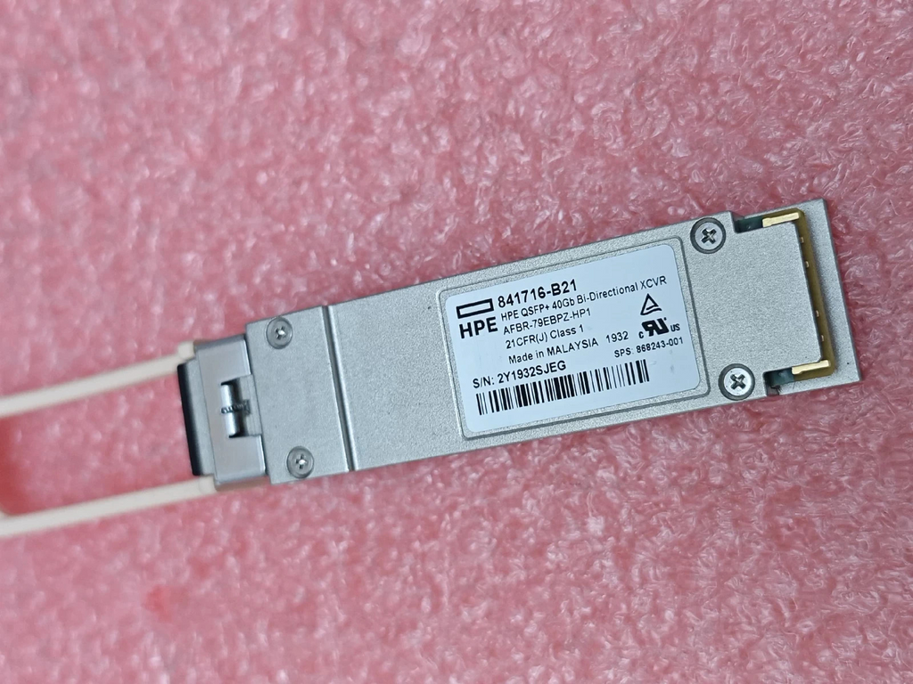 1pcs HPE 841716-B21 HP 40Gb QSFP+ Bidirectional Transceiver 868243-001