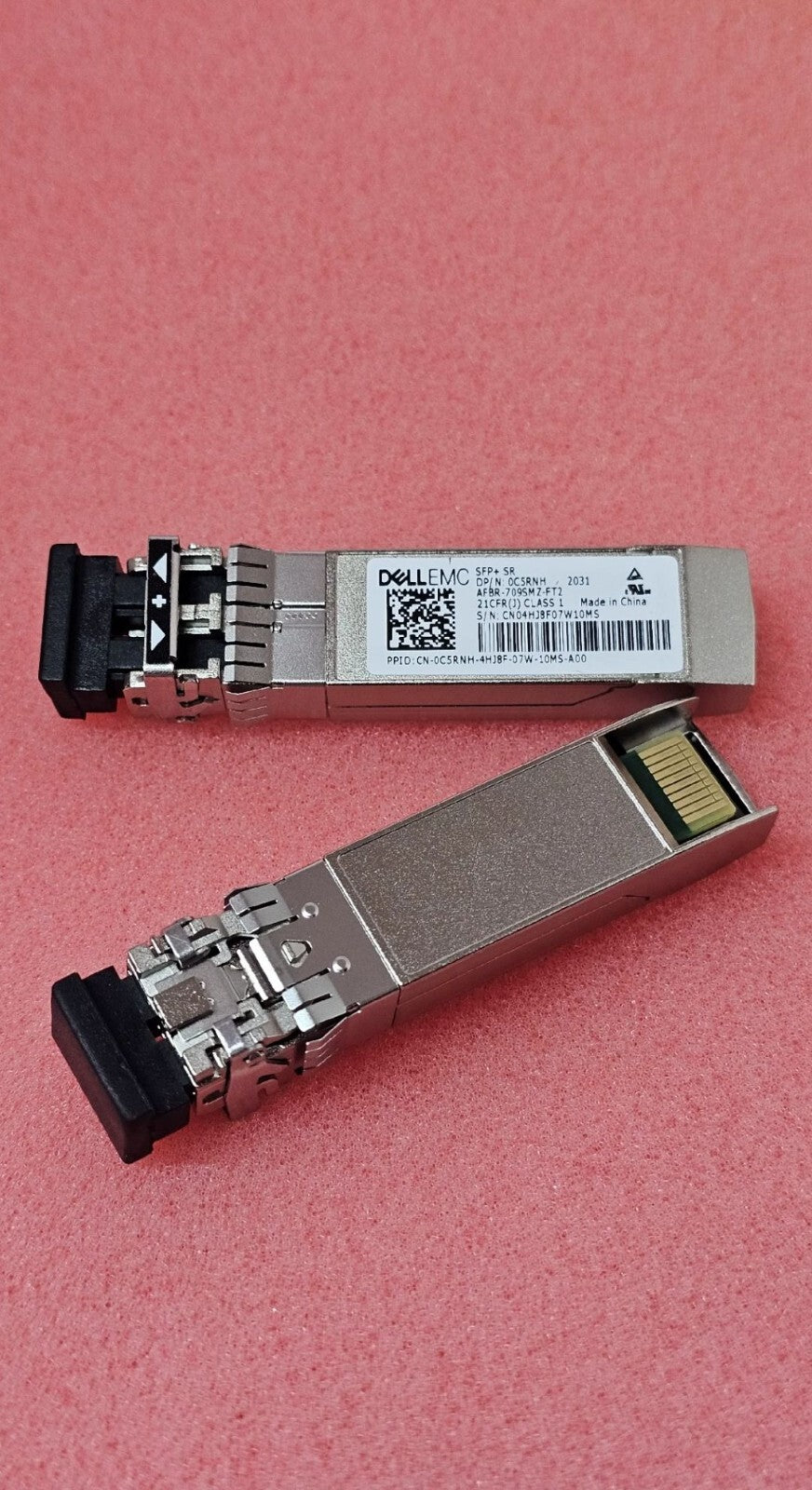 2pcs Genuine DELL 10G C5RNH AFBR-709SMZ-FT2 0C5RNH SFP+ SR 10Gb 400m Transceiver