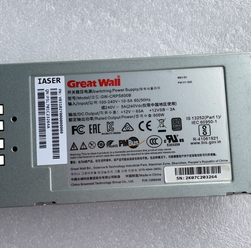 Excelente GW-CRPS800B Módulo de alimentación de 800 W Accesorios buen trabajo
