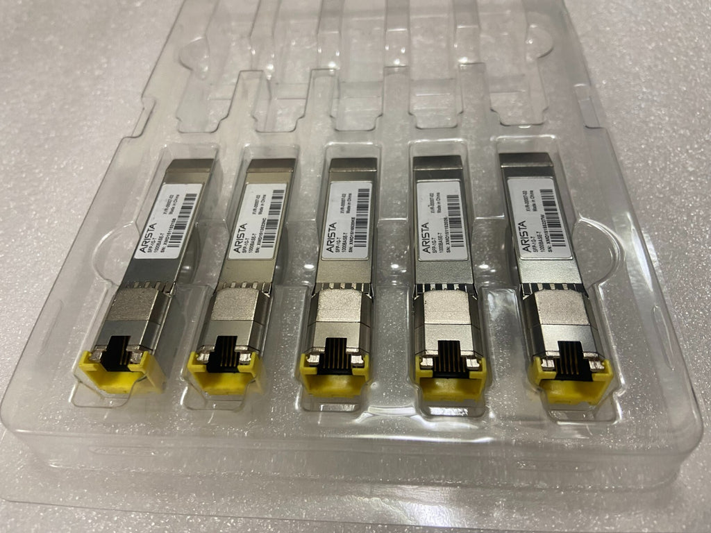 Lot of 5 Arista 1000BASE-T RJ45 SFP XVR-00007-02 for Dell Arista 08T47V SFP-1G-T