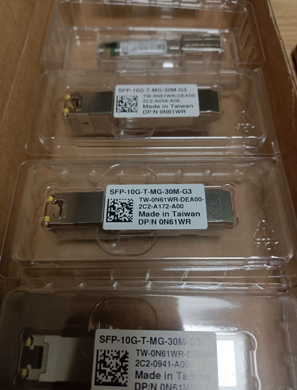 1pcs Genuine Dell Technologies SFP-10G-T-MG-30M-G3 0N61WR SFP-10G-T Transceiver