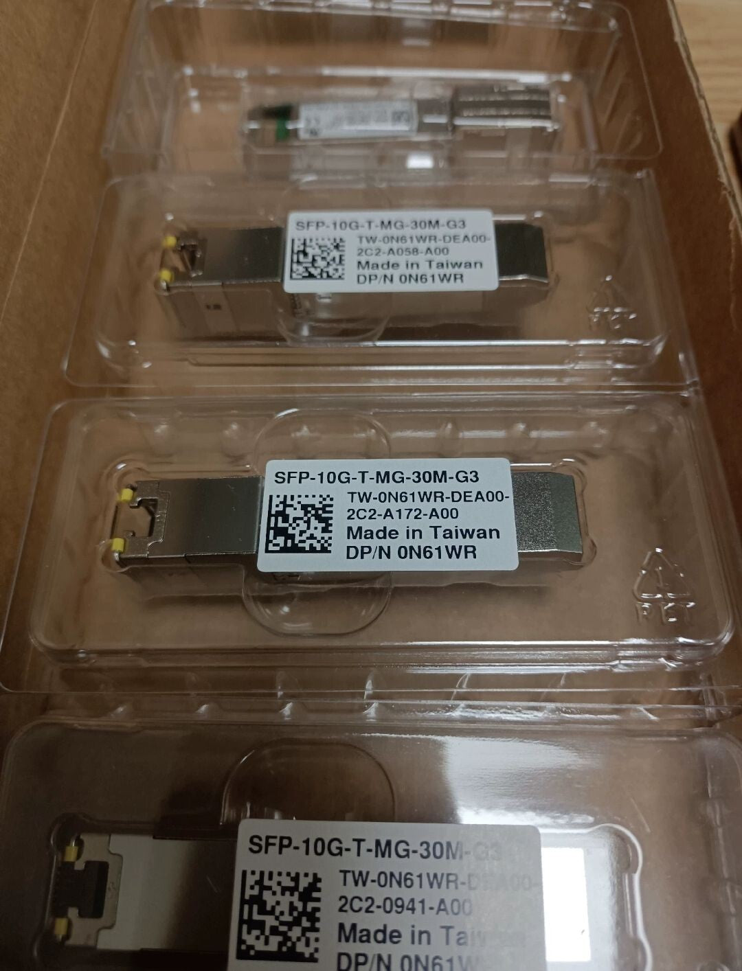 1 unidad Transceptor SFP-10G-T Dell Technologies original SFP-10G-T-MG-30M-G3 0N61WR