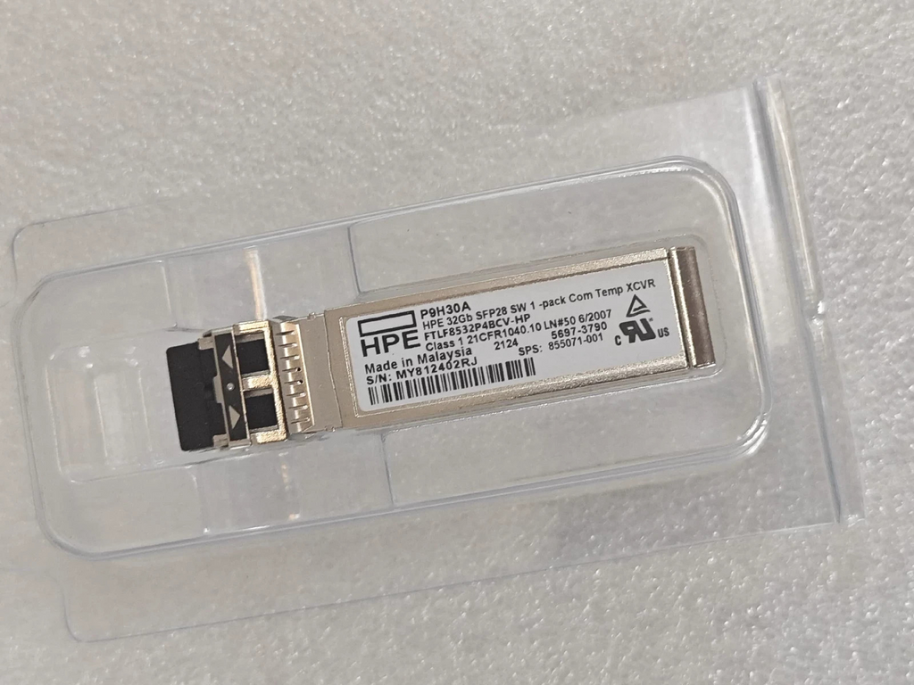 1pcs HPE P9H30A 32Gb SFP28 SW XCVR Transceiver FTLF8532P4BCV-HP 855071-001