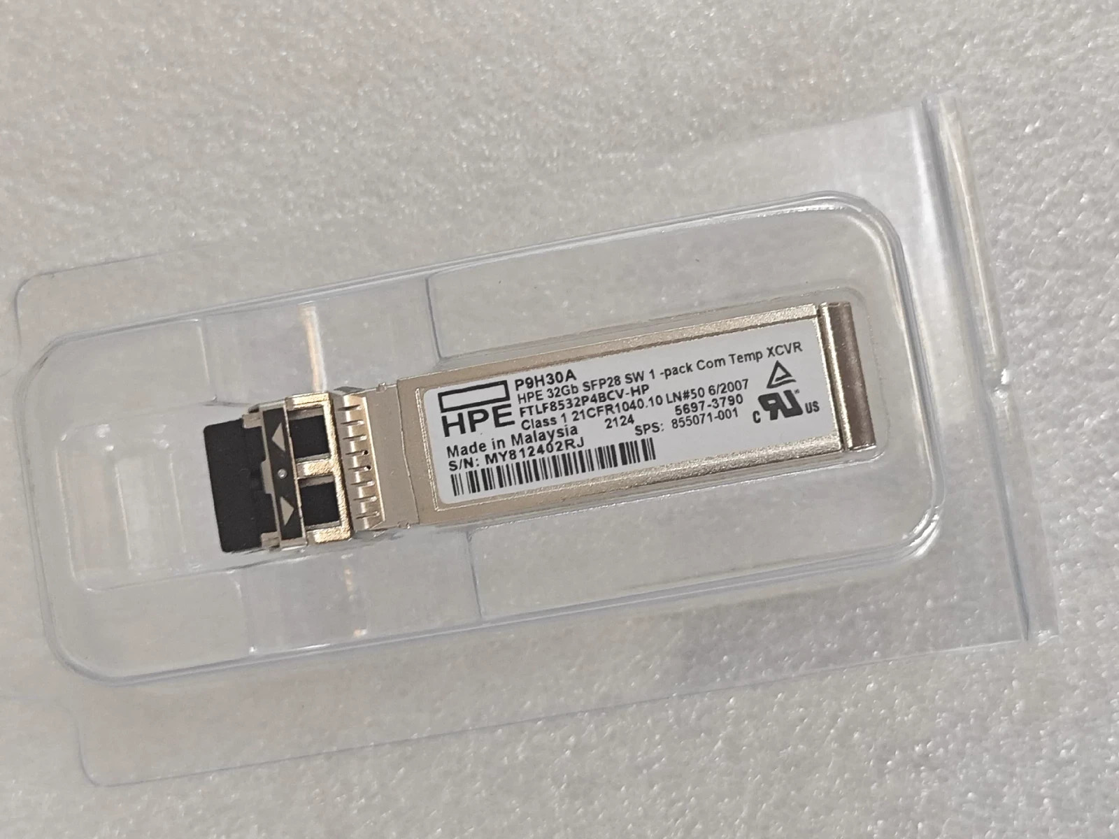1pcs HPE P9H30A 32Gb SFP28 SW XCVR Transceiver FTLF8532P4BCV-HP 855071-001