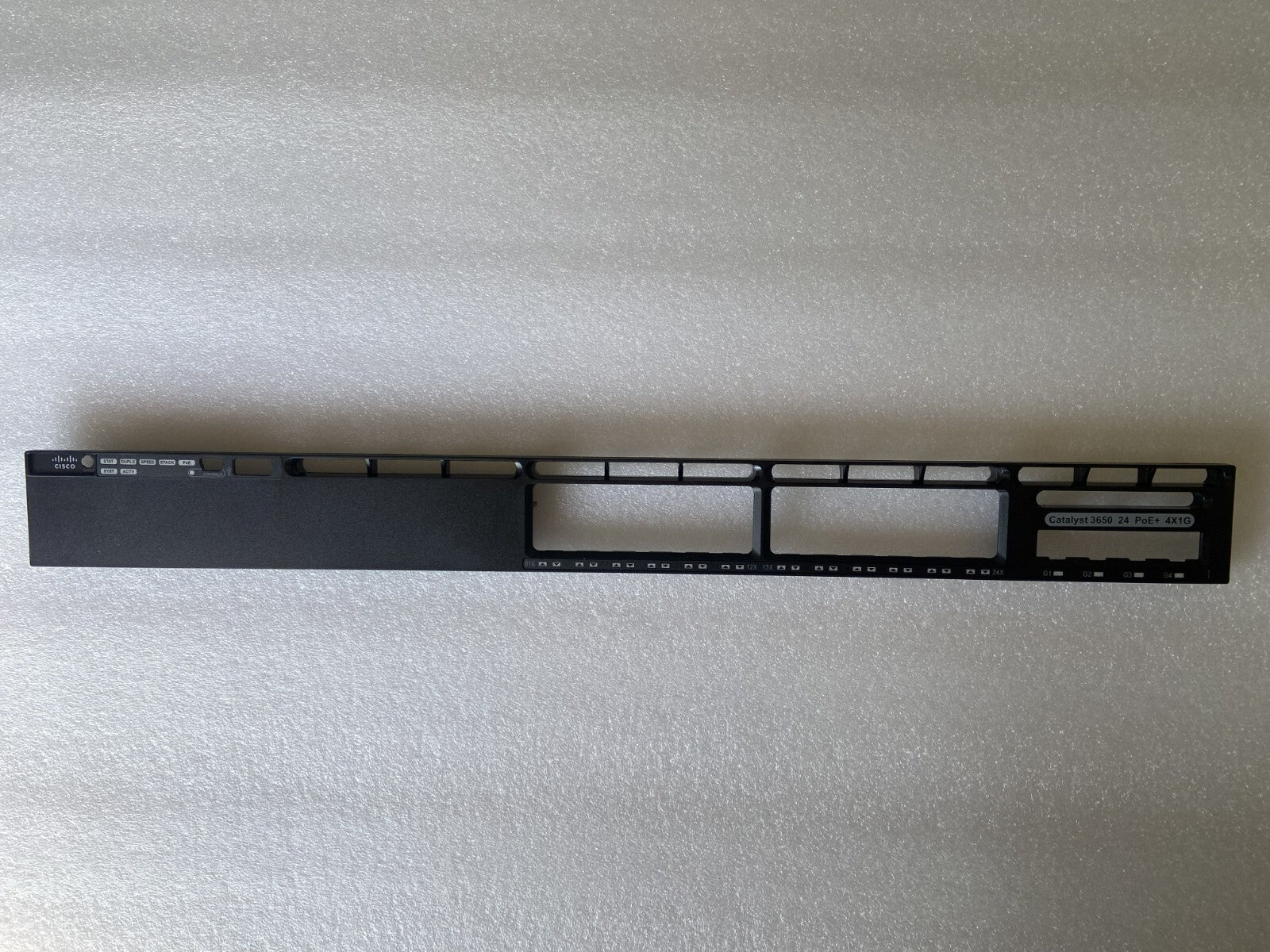 New style Cisco Catalyst WS-C3650-24PS-S ,-E,-L Faceplate for replacement