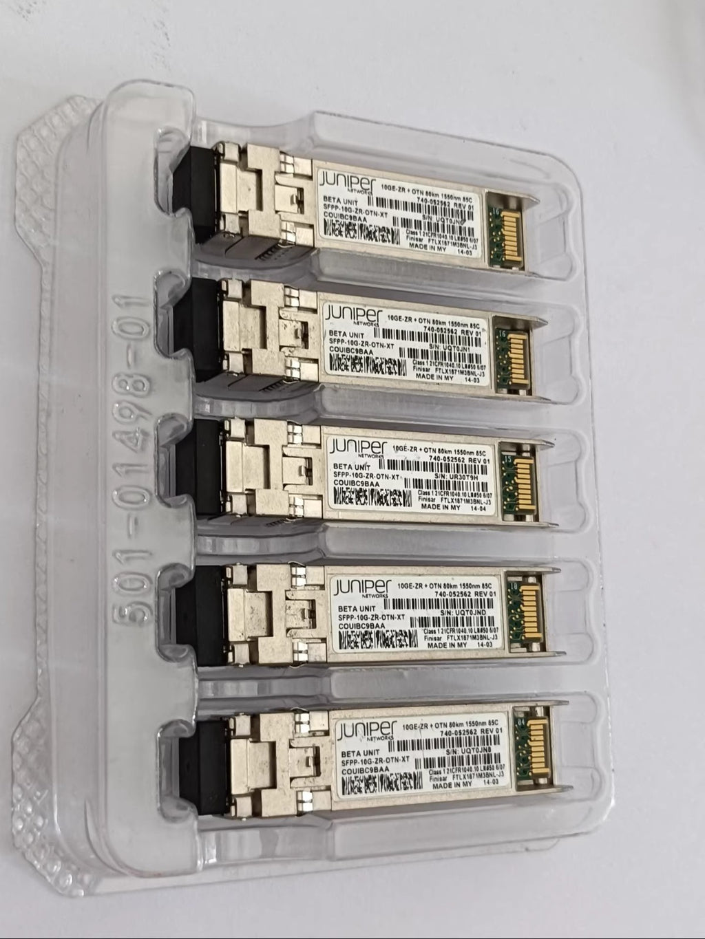 1PCS Juniper SFPP-10G-ZR-OTN-XT 740-052562 SFPP 80KM 1550nm 85C Fiber Optic