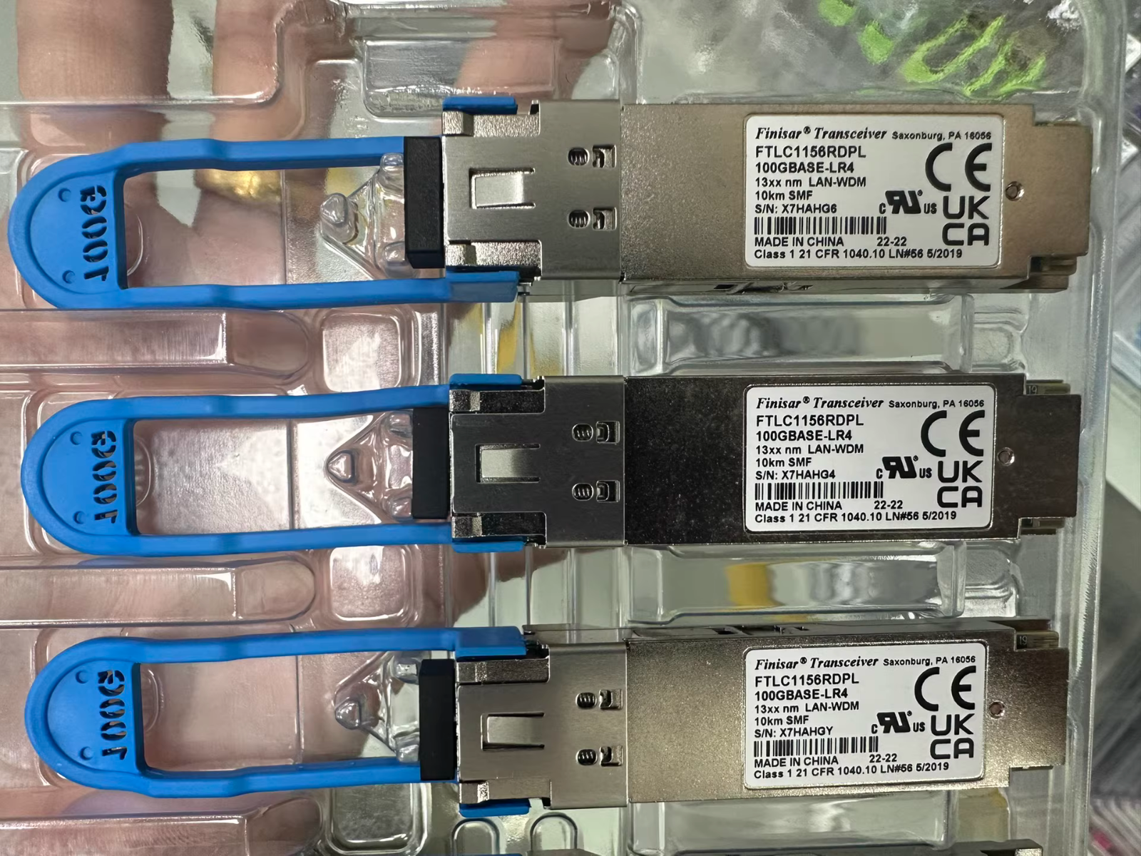1PC Finisar FTLC1156RDPL 100GBASE-LR4 QSFP28 LR4 10km Optical Transceiver Module