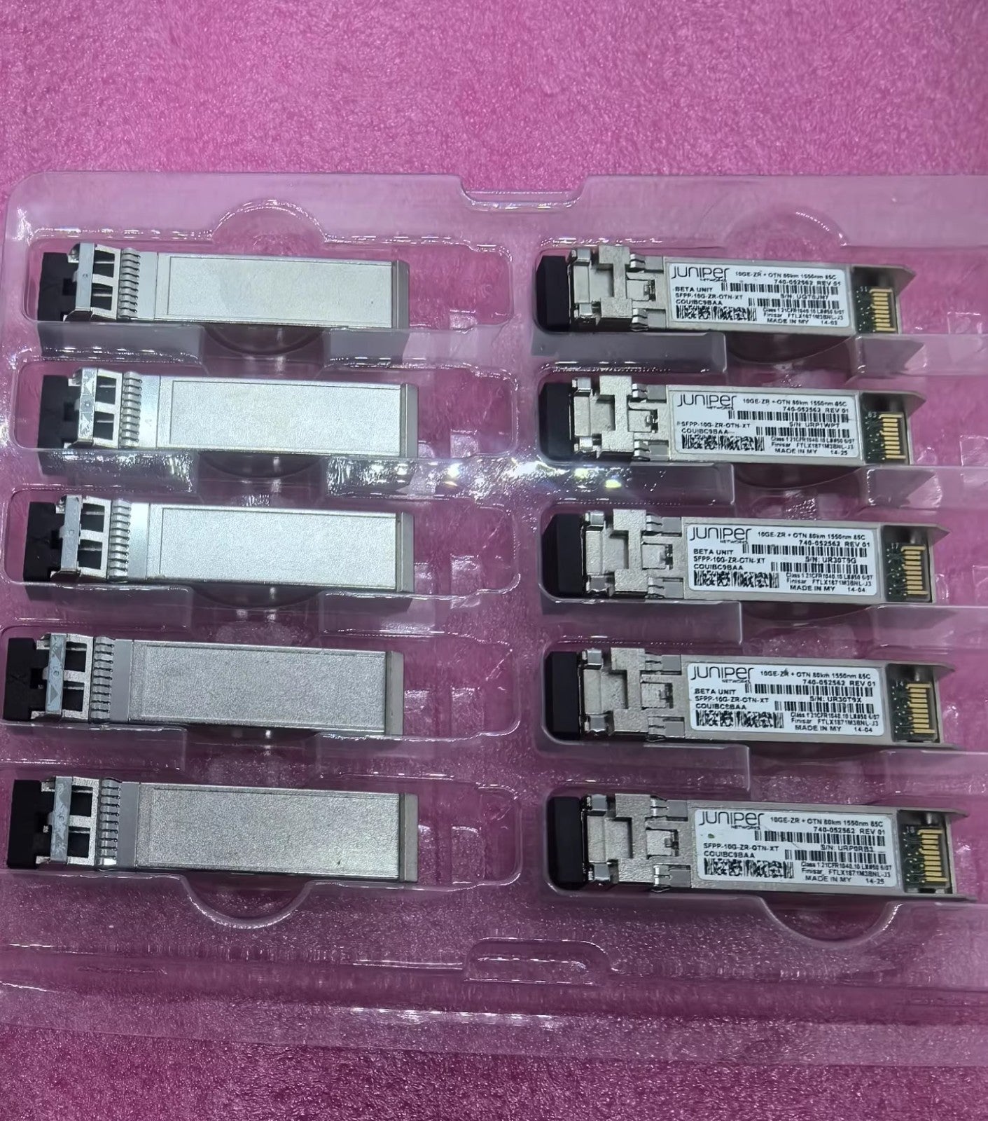 1PCS Juniper SFPP-10G-ZR-OTN-XT 740-052562 SFPP 80KM 1550nm 85C Fiber Optic