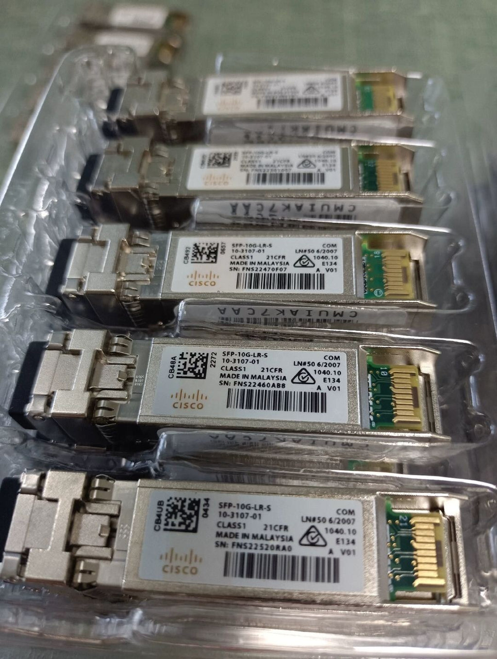 1 Stk. Cisco SFP-10G-LR-S 10GBASE-LR SFP+ 1310nm 10km 10-3107-01 Transceiver